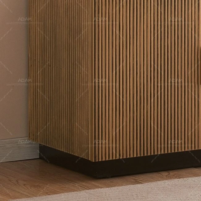 Oak Veneer Wooden TV Stand-4